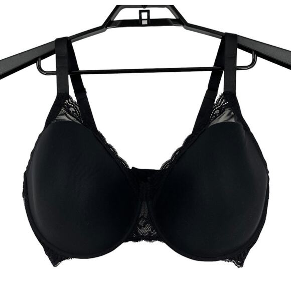 Natori bra 741299 Feathers full figure underwire black size 40G - Picture 2 of 9